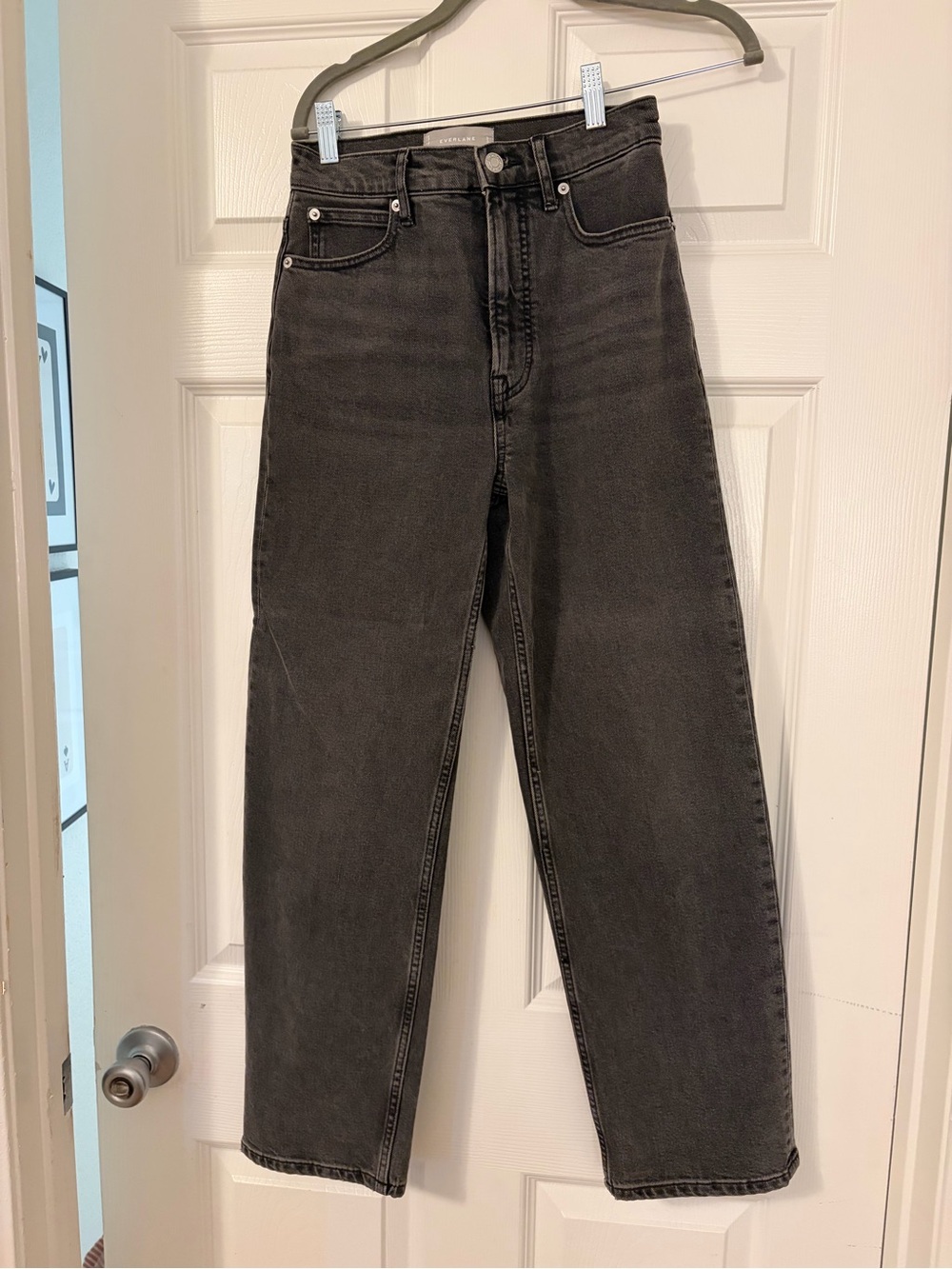 Everlane Way High Jean in Washed Black
